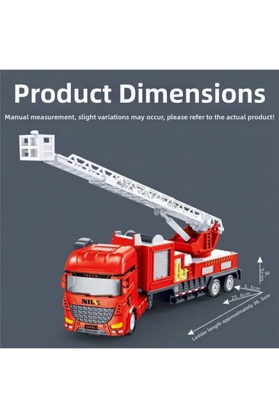 craftivio Large Size Toy Fire Truck - 360 °   Fire Truck with Rotating Extendable Ladder