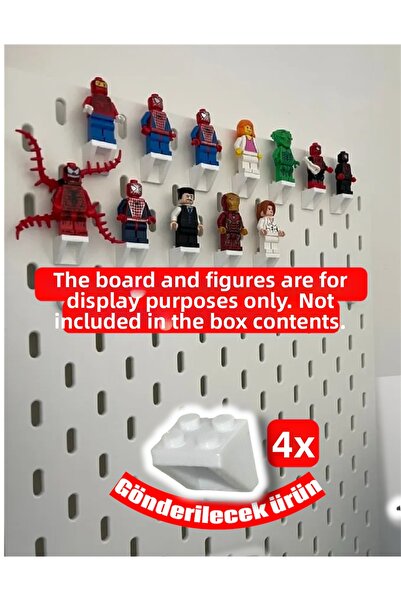 KARAHASANOĞLU MAKİNE Skadis Building Toy Figure Stand 4 Pieces