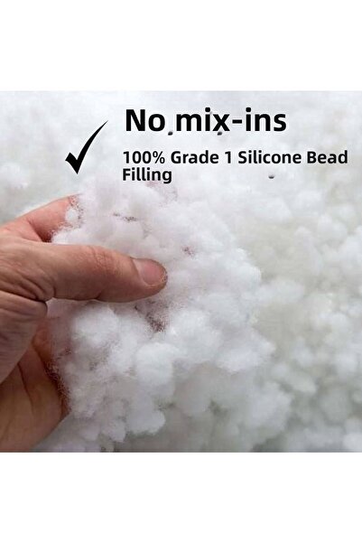 Mossyna Beads Silicone White Quality Pure Bead Fiber Pillow Filling Kilogram