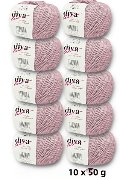 Diva İplik Premium Amigurumi Ipi Punch (Panç) Baby Soft Cotton 500 Gr (Pack of 10) - 1004