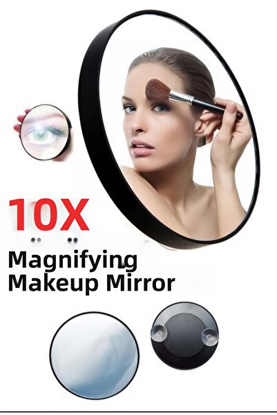 Luxmon Magnifying Suction Cup Pit 10X Makeup Mirror Practical Use