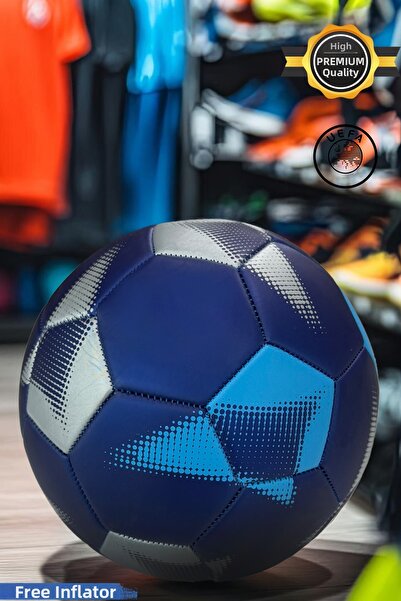 Hsport كرة موسم جديد 2026 للدوري الممتاز، متينة، مناسبة للملاعب العشبية والخرسانية، كرة قدم مقاس 5 باللون الأزرق
