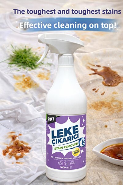 Poxy Agent de îndepărtare a petelor lichide 1000 ml (ceai, iarbă, ulei, rufe, covoare, pete de canapea)