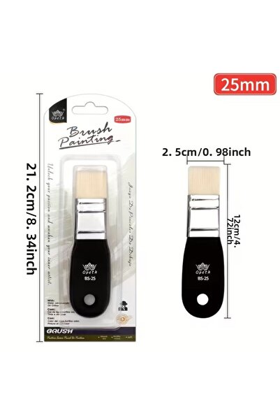 Art Tone Flat Ground Brush 25mm (2.54cm) Is Suitable for Acrylic Oil Paint Varnish and Watercolor Practical