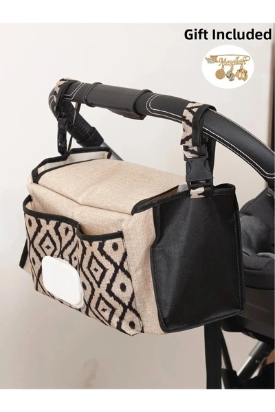 Flosoft منظم عربة الأطفال وحقيبة اليد مقاس 37x12x19 سم