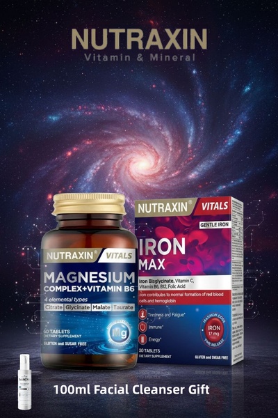 Nutraxin Advantageous Set of 2: Magnesium Complex |   Iron Max + 100ml Gel Gift