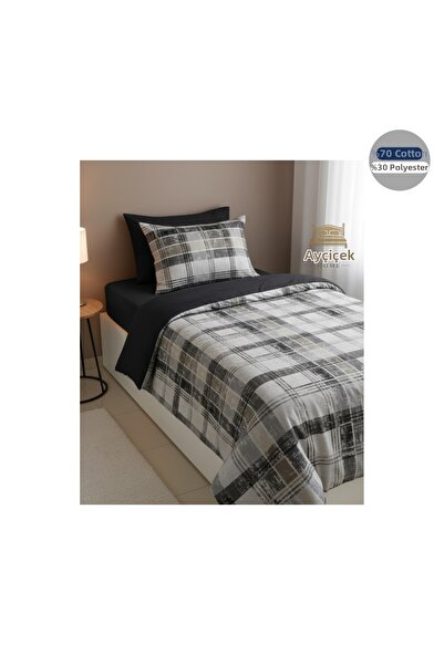 ayçiçek home طقم غطاء لحاف لشخص واحد وملاءة مرنة و100/200 و بينترست