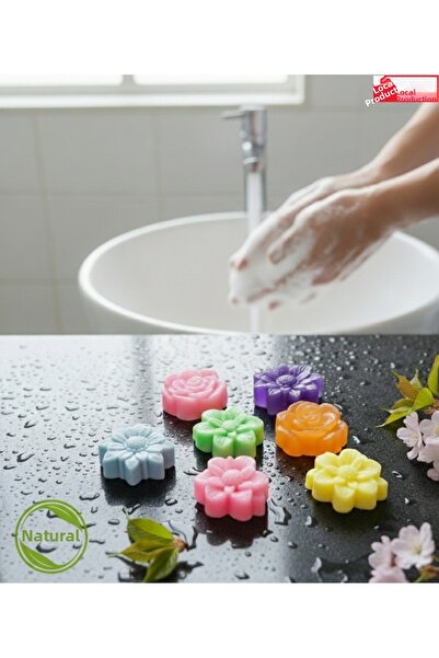 Chikopy مجموعة صابون غسيل اليدين الطبيعي برائحة الجنة مع أشكال الزهور، 6 قطع ...