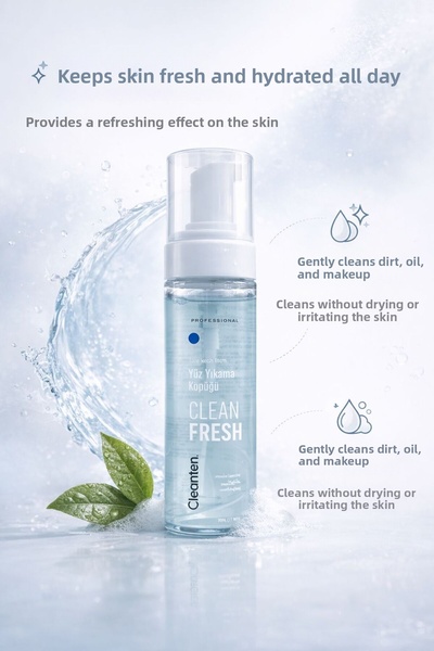 cleanten رغوة غسول الوجه كلين فريش 200 مل