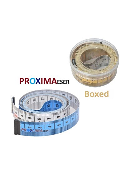 JokeyAmbalaj Tailor's Box Measuring Tape (1.5 Meters) Fiberglass Double-Sided cm / 1 Piece