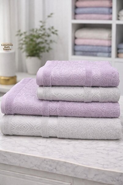 Özdilek Setul Dory Best (Set pentru baie turcească) Liliac-Gri