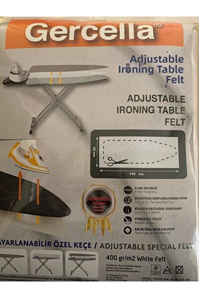 GERCELLA Adjustable Ironing Board Cover Cloth Felt (Ironing Board & Accessori...