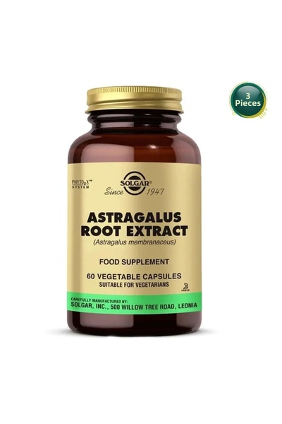 Solgar مستخلص جذور الأسترجالوس 60 كبسولة 3 قطع