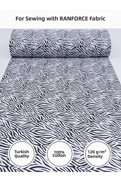 FabricMarket Πολύχρωμο ύφασμα με τύπωμα Ranforce – 100% βαμβακερό ύφασμα για ...