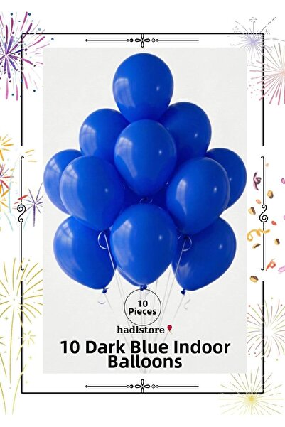hadistore Dark Blue 10 Pieces 11-12” Indoor Party Balloons – Harmless to Heal...