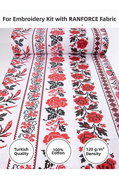 FabricMarket Țesătură colorată cu imprimeu Ranforce – țesătură pentru bumbac ...