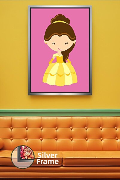 KOSS Dijital Decor de perete cu desen drăguț pentru camera fetiței, cu rochie...