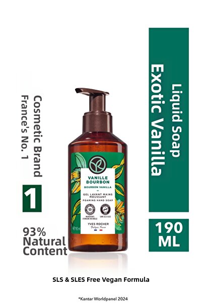 Yves Rocher Liquid Soap - Exotic Vanilla - Sls, Sles Free, Vegan - 190ml