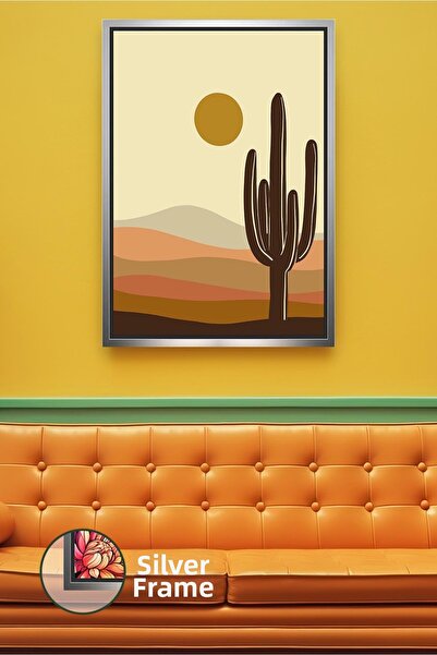 KOSS Dijital Pictură pe pânză în stil boho, peisaj de deșert, cu model de cac...