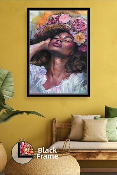 KOSS Dijital Ρομαντική διακόσμηση σαλονιού με καλλιτεχνικό στυλ με εικόνα πορ...