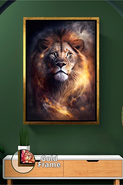 KOSS Dijital Пламенен лъв Фигура с животинска тематика Модерна декорация за в...