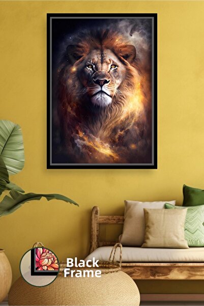 KOSS Dijital Пламенен лъв Фигура с животинска тематика Модерна декорация за в...