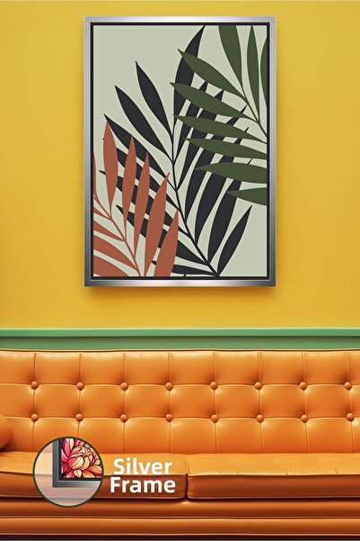 KOSS Dijital Boho κομψός καμβάς επιτραπέζιος πίνακας με κορνίζα με μποέμικη σ...