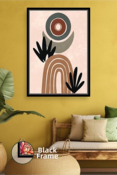 KOSS Dijital Εικόνα σε καμβά με κορνίζα που προσφέρει μποέμικη ισορροπία με γ...