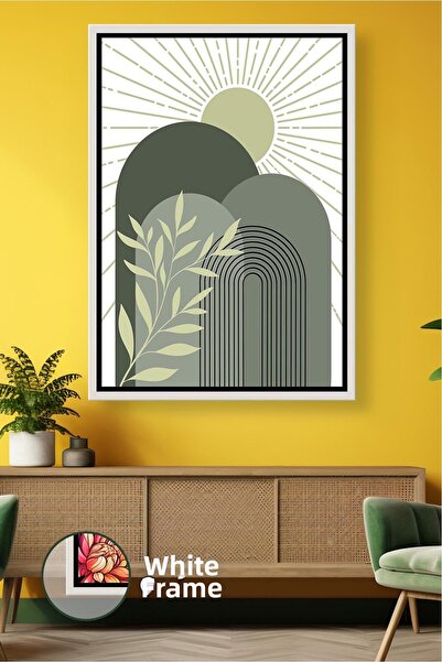 KOSS Dijital Decor modern de perete în tonuri verzi cu detaliu de lumină sola...