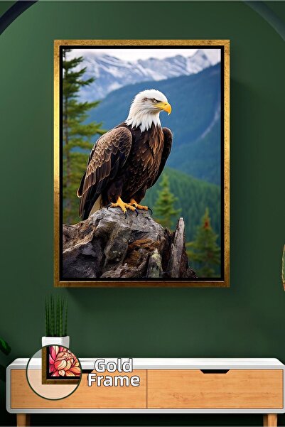 KOSS Dijital Peisaj de munte Figura de vultur pe stâncă Decor natural cu tema...