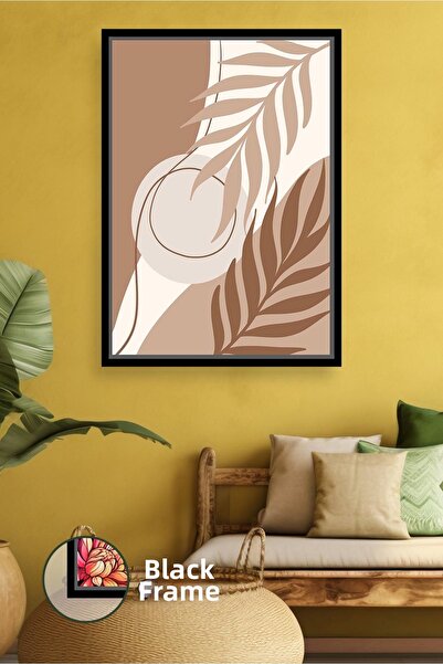 KOSS Dijital Estetică boemă, forme naturale de frunze, tonuri de pământ, artă...