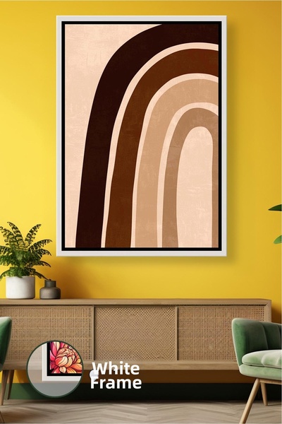 KOSS Dijital Pictură pe pânză înrămată, care oferă tonuri calde de pământ, cu...