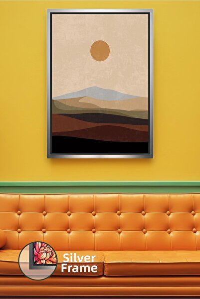 KOSS Dijital Pictură pe pânză înrămată Boho Desert Sky, care oferă un efect r...