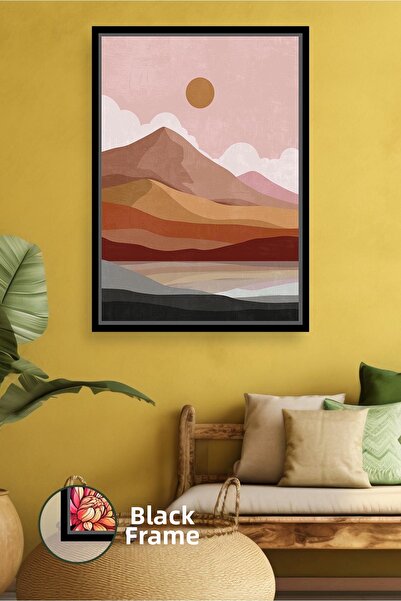 KOSS Dijital Tablou pe pânză înrămat, care reflectă liniștia naturală în tonu...