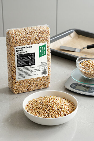 Baynut Kavrulmuş Kıyılmış İç Fındık 1000g Vakum Paket