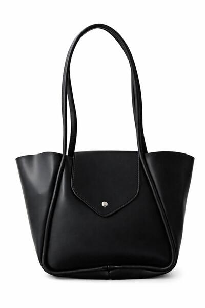 Tandi Bags حقيبة كتف دولفيز سوداء للمكياج