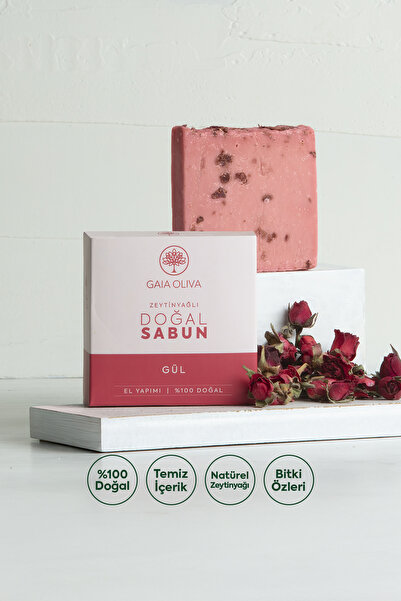 Gaia Oliva Güllü ve Zeytinyağlı El Yapımı Doğal Sabun