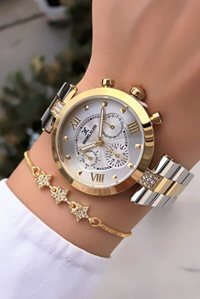 Daniel Klein ساعة نسائية أصلية – سوار فولاذي |   هدية سوار معصم |   ضمان لمدة عامين