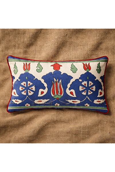 Alacastore Κάλυμμα μαξιλαριού ριχτάρι με παραδοσιακό σχέδιο με μοτίβο πλακιδίων