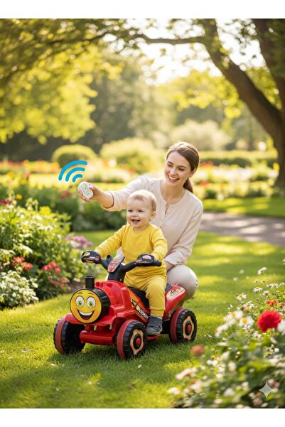 ujtoys Thomas Kumandalı Akülü Tren Atv 2-4 Yaş Çocuklar Için