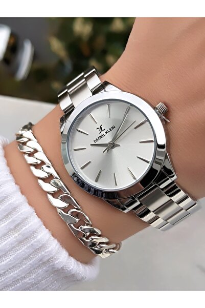 Daniel Klein Orijinal Kadın Kol Saati 2 Yıl Garantili Çelik Kordon Su Geçirmez - Bileklik Hediyeli