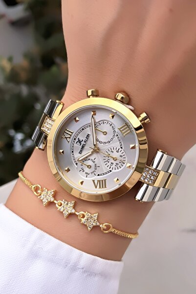 Daniel Klein ساعة نسائية أصلية – سوار فولاذي |   هدية سوار معصم |   ضمان لمدة...