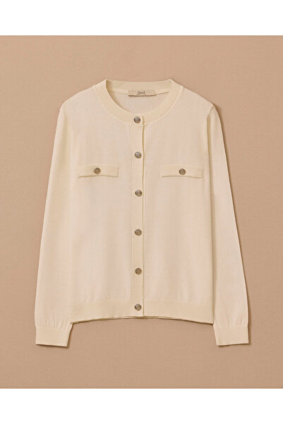 SEÇİL Düğmeli Triko Hırka