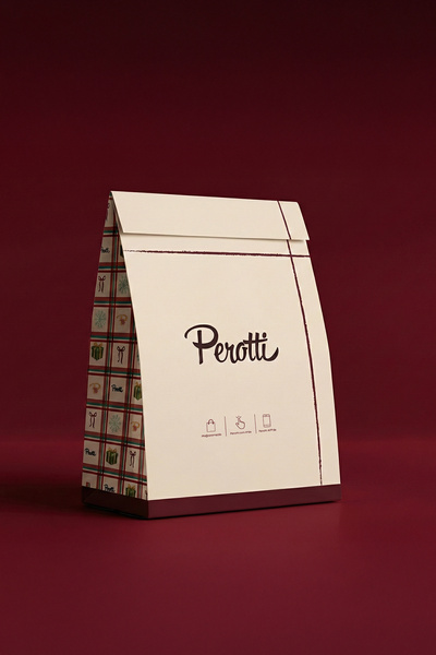Perotti ورق تغليف/حقيبة/ظرف هدايا مقاس 35×35×15 سم حجم متوسط