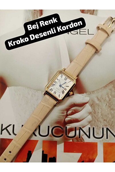 Brality Beige Color Crocodile Patterned Cord- Brand Vintage (Roman Numerals) ...