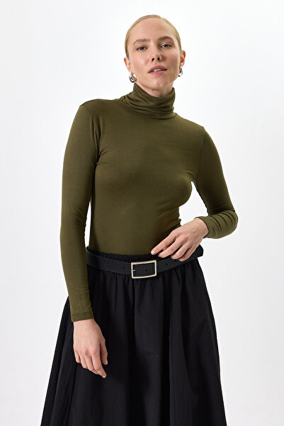 Rays Μακρυμάνικη μπλούζα με λαιμόκοψη χακί 2504