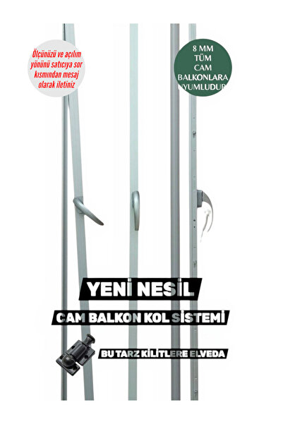 ALUWAND Cam Balkon Kollu Sistem- 8 mm - İpli kilitlere elveda