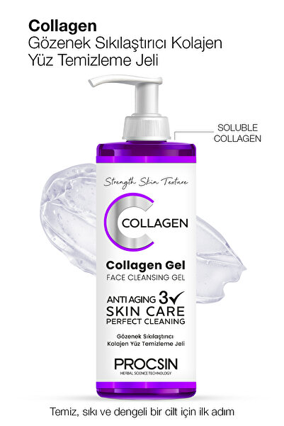 PROCSIN Gözenek Sıkılaştırıcı Kolajen Yüz Temizleme Jeli 150 ML