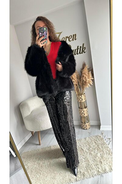 Tarz Noktası SİYAH KISA KÜRK