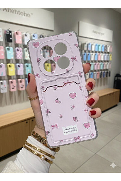 OVADA XIAOMI REDMI NOTE 14 PRO Uyumlu Kamera Korumalı Kartlıklı Baskılı Darbe...